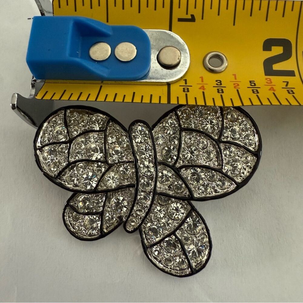 Kjl Kenneth Jay Lane Butterfly Brooch Pin Vintage - image 5